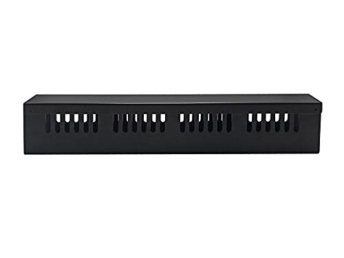 Monoprice 1U Metal Rackmount Cable Management Panel - 1.58 Feet - Black - image 4