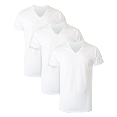 Hanes Men's Tagless Cotton Crew Neck Undershirts, Available in Multiple Packs