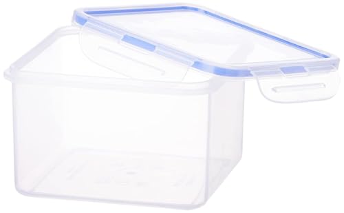 Image of Aristo Lock & Fresh 202 Plastic Storage Container For Storing grains, pulses, rice, wheat etc - set of 4 1500 ML, Transparent Clear, large (LOCK&FRESH202) (15.5 x 15.5 x 10cm)