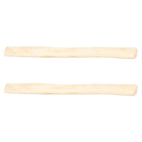 KAJNBN 2 Piezas Mango de Madera de Reemplazo 36 Cm, Accesorio de Madera Natural Duradera, Mango para Cortar Leña y Uso Exterior, Suministros Industriales y Herramientas Manuales