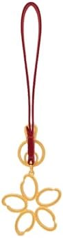 O Flower Wristlet Key Chain