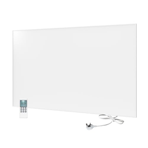byecold 850W Far Infrared Panel Heater Electric Heater Panel Wall Mounted, Infrared Heater Panel Built in Thermostat, Suitable for Use Living Room, Bedroom, CO2-Free Energy Efficient Electric Heater