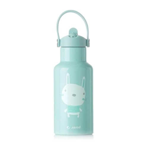 Jané Termo Acero Inoxidable, Mantiene 24h Frio 12h Calor, Recubrimiento Interior Cerámico, 350 ml, Libre BPA, Verde
