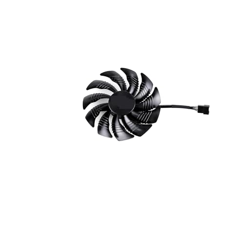 88MM T129215SU P106 for Cooling Fan for Gigabyte GTX 1060 1050 1070 960 RX 470 480 570 580 Graphics Card Cooler PLD09210S12HH Laptop Parts(Black 1-Fan PLD)