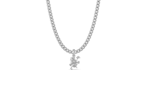 Pendentif chaîne Hanuman argent pur, le médaillon Bajrang Bali au quotidien