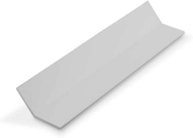 Outwater Plastics 1952-Wh White 1 Inch X 1 Inch 135 Degree Plastic Even Leg Angle Moulding 72 Inch Lengths (Pack of 18 Pieces, 108 feet Total)