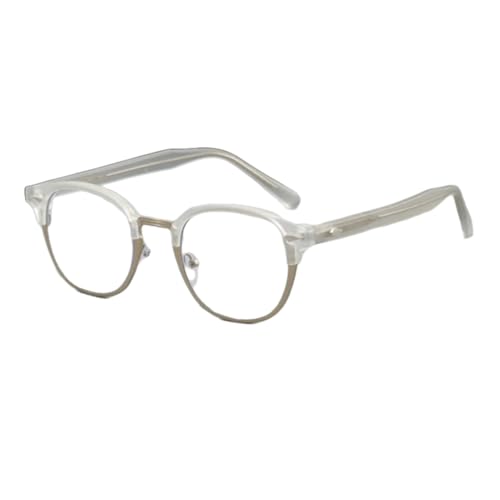 Lunettes anti-lumière bleue hommes TR90 demi-monture transparentes pour écran