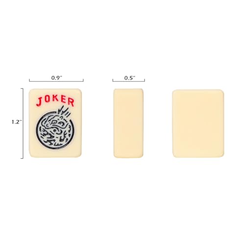 Set de Fichas Americanas Mahjong con Rack y Empujador miniatura 6