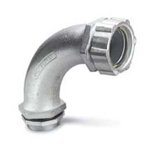OZ/Gedney 4Q-9400 4 Inch 90 Degree Liquidtight Connector non insulated 4" 4Q9400 seal-tite