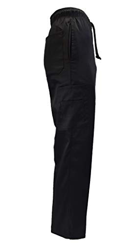 image for Natural Uniforms Classic Chef Cargo Pants (Black 3-Pack, Small), Black