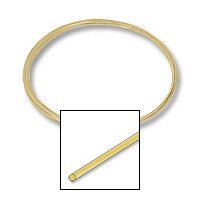 14k Yellow Gold Wire Round 26 Gauge (3-Inches)