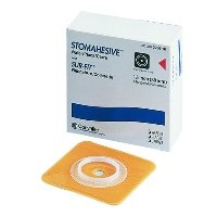 SUR-FIT Natura Flexible Skin Barrier - Barrier Size: 4 x 4" - Flange/Pouch: 1 3/4" - Pre-Cut: 1/2" - Box of 10