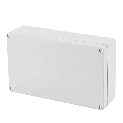 Scatola Derivazione Esterna, Scatola di Giunzione Elettronica, Scatola per Progetti Elettrici ABS Impermeabile IP65 Giunzione Custodia Elettrica Universale (200 * 120 * 55mm)