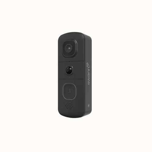 Image of Swann EVO Wireless 2K Video Doorbell with SwannShield AI Voice Assistant, Indoor/Outdoor, True Detect Heat and Motion Alerts