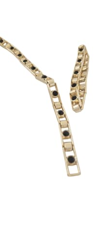 MITH SB TAKI Paslanmaz Çelik Bileklik, Siyah Taşlı, Rodyum Kaplama, Unisex, Şık Tasarım, Yetişkin, Su Geçirmez