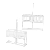 Amosfun 2pièces Support De Rangement Pour Lames De Microscope Plastique Armoire De Stocka...