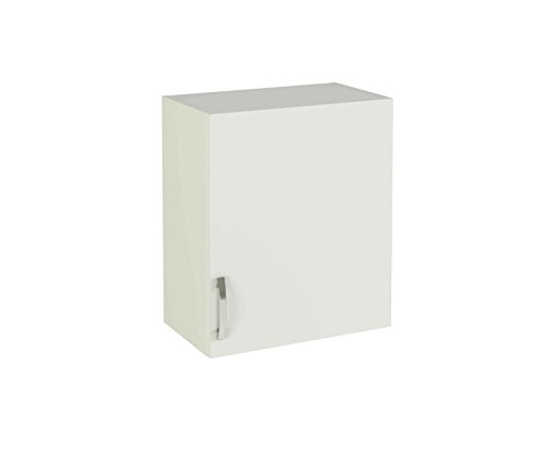 Meka-Block Módulo Alto de Cocina para Colgar con una Puerta, Madera, Blanco Soft, 70x60x35 cm