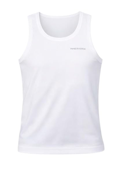 innerverse Men's Cotton Sleeveless Vest, White, Regular Fit, Soft & Breathable, Round Neck, Pack of 2-picture-10