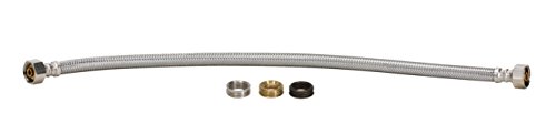 Fluidmaster B4F20U Faucet Connector With Size Adaptors, Braided Stainless Steel - 3/8 Compression, 7/16 Compression, 1/2 Compression, Or 1/2 F.i.p Thread X 1/2 F.i.p. Thread, 20-Inch Length #TOP10