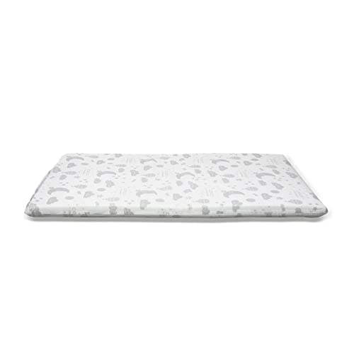Cosco Kids, Colchonete para Berço, TAM 1 (88x52x4), Branco Estampado