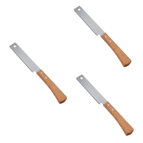 jojofuny 3 Pz a mano da 12 pollici a mano per legno coda di rondine mini prato motosega a batteria per legno a denti fini ordinario manico in a denti fini
