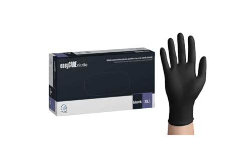 easyCare Nitrile Black Nitrilhandschuhe Einmalhandschuhe AQL 1.0 latexfrei puderfrei 100 Stk Größe - XL