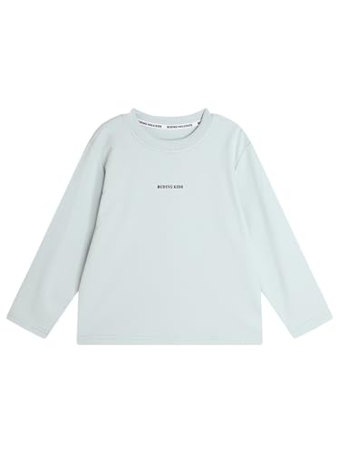 Image of 2026 Premium Girls Long Sleeve Crew Neck T-Shirt, Cotton Blend, Buding Kids Print, Casual Style