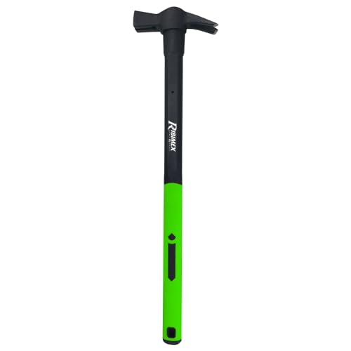 Martello 0,3 kg . Ribimex PROJTMC03ML Carpenter Hammer 300 gr Length 50 cm Fiber, Verde e Nero