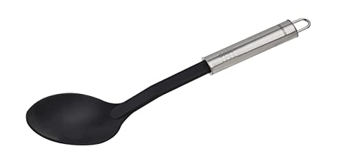 Brabantia Gemüselöffel Aus Nylon – Schwarz, Hitzebeständig Bis 220°C, Schonend Für Antihaftbeschichtung