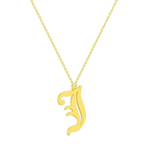 Collier initiales rétro lettre J cadeau idéal anniversaire