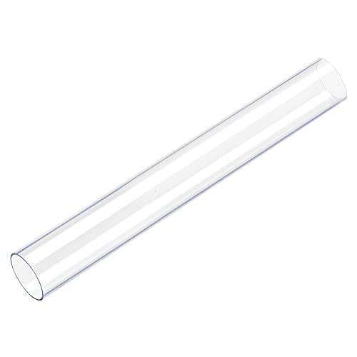 Image of uxcell Rigid Round Clear Tubing 37.6mm(1.48'') ID x 40mm(1.57'') OD x 1.64Ft Length Plastic Tube
