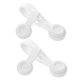 DOITOOL Wc Sitzheber 2 Paar Selbstklebend aus Strapazierfähigem Silikon Allgemein Kompatibler Toilettendeckelheber für Hygienisches Heben im Bad Büro Hotel und Zuhause