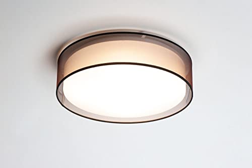 Plafonnier LED chic finition dorée et diffuseur acrylique haute performance - 4