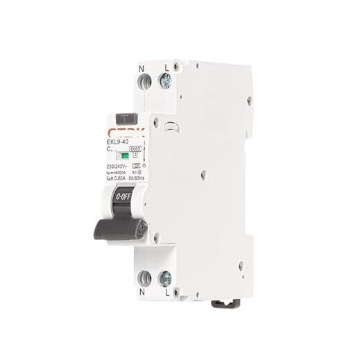 Disjoncteur différentiel Type A 1P+N 25A 30mA 6KA C pour protection domestique