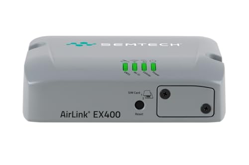 Image of Semtech AirLink EX400 5G Redcap IoT Router, LTE Cat‑4, Dual Ethernet, Ultra‑Low Power, Semi‑Rugged Industrial Gateway, No Wi-Fi, 1 Year AirLink Complete -1105302