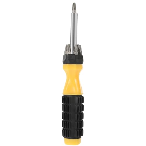 Operitacx Destornillador multiusos con escondite secreto para dinero y joyas, juego 6 en 1 con mango contenedor seguro para casa y viaje, tamaño compacto 8,3 x 1,4 x 1,4 pulgadas