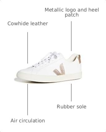 Image of Veja Women Esplar Sneakers Extra White