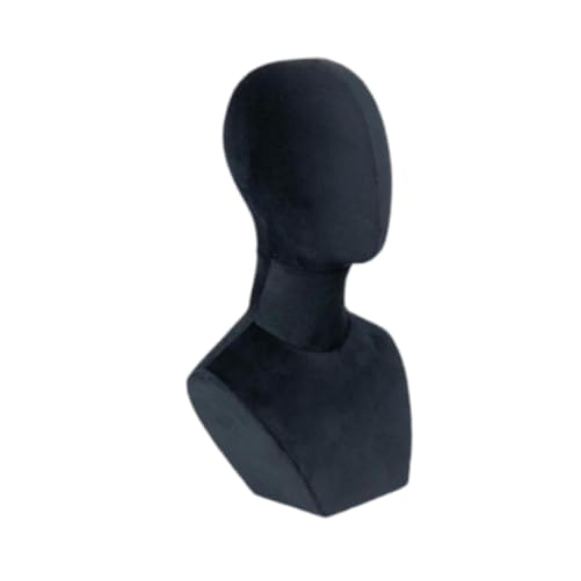 Wig Display Model Head Mannequin Stand for Hat and Wig Cap, Black