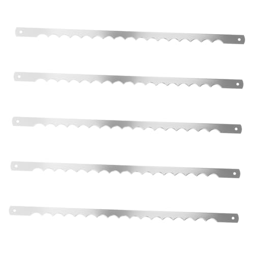 Ciieeo 5Pcs Serrated Bread Slicer Replacement Blades for Breadmakers Easy to Install Efficient Cutting Tool for Homemade Bread and Cake Baking