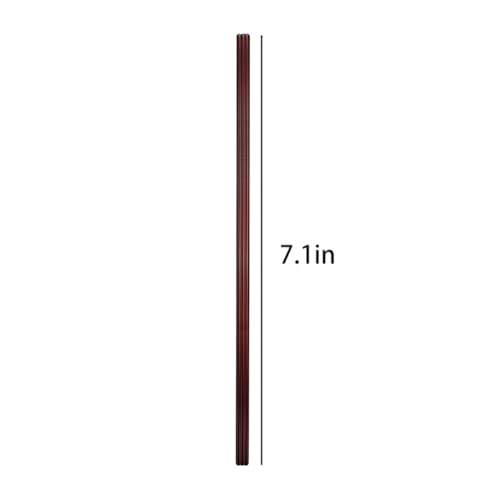 100 pitillos plásticos flexibles desechables marrones 17.78 cm miniatura 2