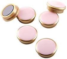 See Jane Work(R) Luxe Magnets, 1in., Pink/Gold, Pack Of 6