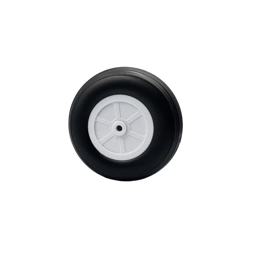 2PCS RC Airplane Foam Wheel Light Sponge Tire with Plastic Hub for RC Airplane Plane Helicopter DIY...