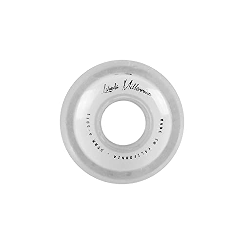 Labeda Millennium Gripper Roller Hockey Wheels + Hybrid Ceramic Bearings White X-Soft 74A 68Mm #TOP1