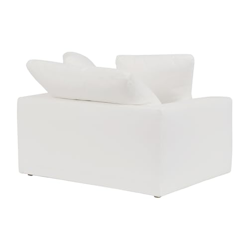 Sillón Tapizado Oversized Confortable Blanco miniatura 5