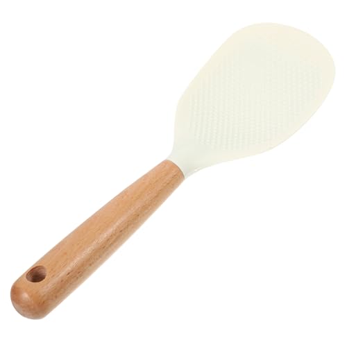 CONGARTENO Rice Spoon Rice Spoon Bowl Rice Maker Paddle Japanese Rice Cooker Serving Spoon Sushi Molds Press Rice Paddle Spoon Rice Scooper Paddle Big Soup Spoon Rice Spatula Pots White Nylon
