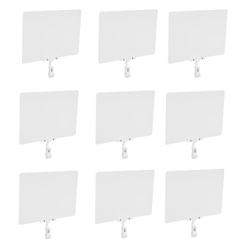 Support de signalisation effaçable et réutilisable 10 pièces pour affichage net