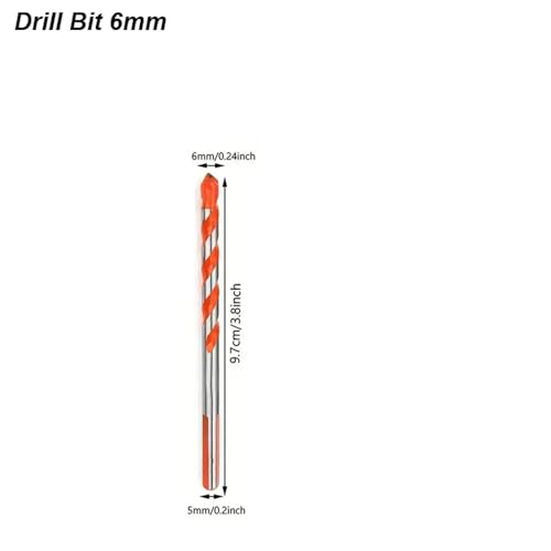 Broca de carburo de tungsteno 6 mm para concreto y madera miniatura 2