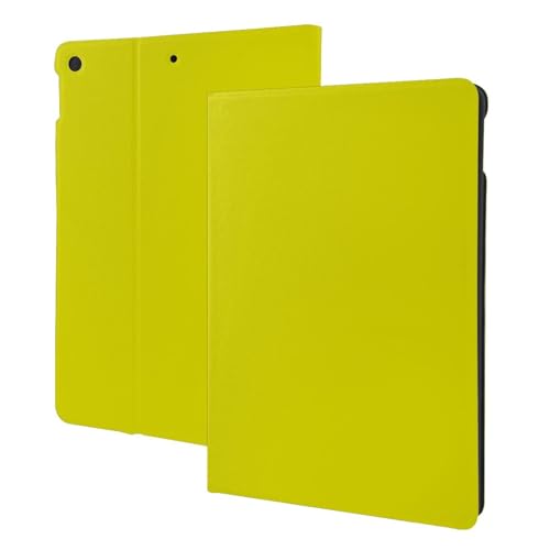 Housse iPad 10.2 jaune foncé et étui folio veille automatique pour iPad 9e 8e 7e génération