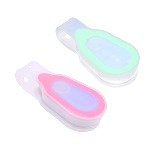 ARTSEWPLY 2pcs Led Safety Light for Running Silicone Clip Lights with Modes Fast Flash for Outdoor Activities Random Color