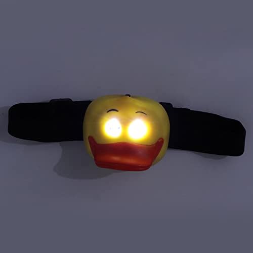 Miniatura 2 de Faro LED con forma de pato lindo de dibujos animados de animales para niños, linterna de cabeza LED, linterna frontal LED para explorar al aire